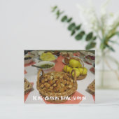 クリスマスグリーティングリトアニアのはがき シーズンポストカード (スタンド正面)