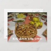 クリスマスグリーティングリトアニアのはがき シーズンポストカード (正面/裏面)