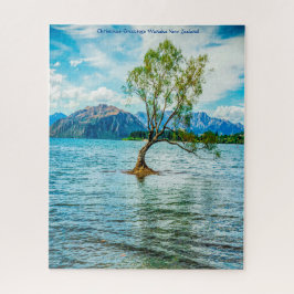 クリスマスグリーティングワナカニュージーランド ジグソーパズル