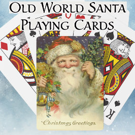 クリスマスグリーティングヴィンテージオールドワールドサンタトイズ トランプ