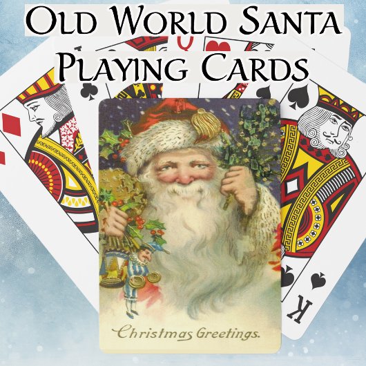 クリスマスグリーティングヴィンテージオールドワールドサンタトイズ トランプ