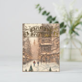 クリスマスグリーティングヴィンテージホリデーカード シーズンカード (スタンド正面)