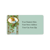 クリスマスグリーティングヴィンテージ住所 シール (正面)