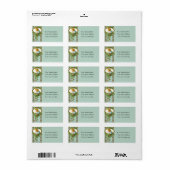 クリスマスグリーティングヴィンテージ住所 シール (フルシート)