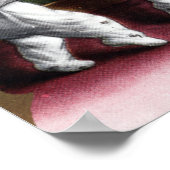 クリスマスグリーティング来サンタの外煙突 ポスター (角)