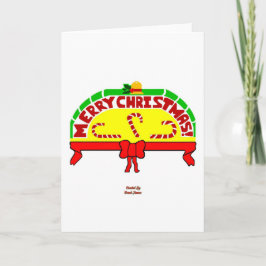 クリスマスグリーティング縦型グリーティングカード カード