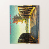 クリスマスグリーティング銅クリークインディアナ ジグソーパズル (縦)