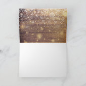 クリスマスグリーティング3フォトカントリー素朴ウッド シーズンカード (内部)