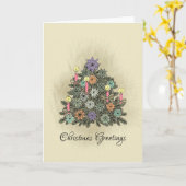 クリスマスグリーティング - グリーティングカード (黄色い花)