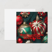 クリスマスグリーティング シーズンカード (正面/裏面)