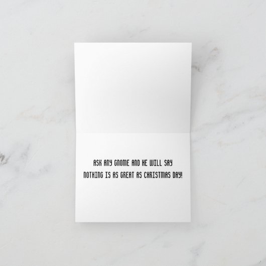 クリスマスグリーティング「格言スタイル」とかわいい!カード カード (内部)