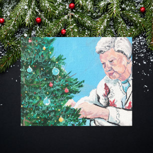 クリスマスグリーティングNANNY/GRAMMYヴィンテージアート キャンバスプリント