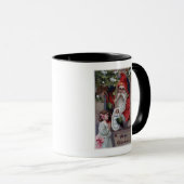 クリスマスグリーティ与えングサンタの人形 マグカップ (正面右)