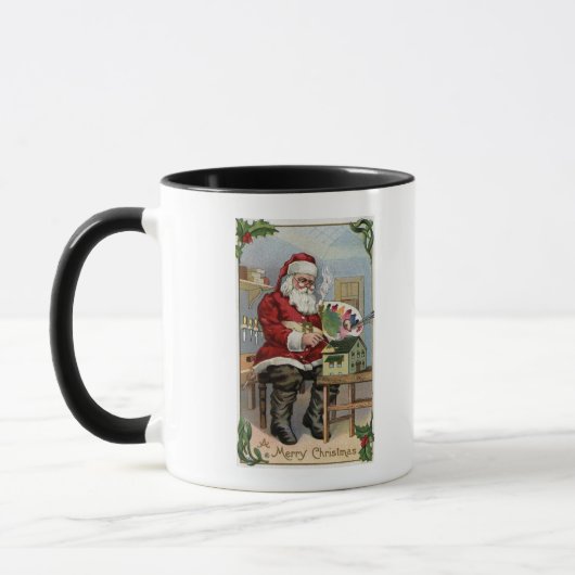 クリスマスグリーティ絵画ング マグカップ (左)