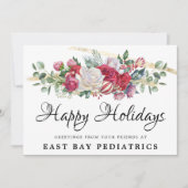 クリスマスグリーナリーホリデーグリーティングハガキ シーズンカード (正面)