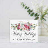 クリスマスグリーナリーホリデーグリーティングハガキ シーズンポストカード (スタンド正面)