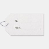 クリスマスグリーンおもしろいの休日 ギフトタグ (裏面横)