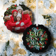 クリスマスグリーンとベリーの写真