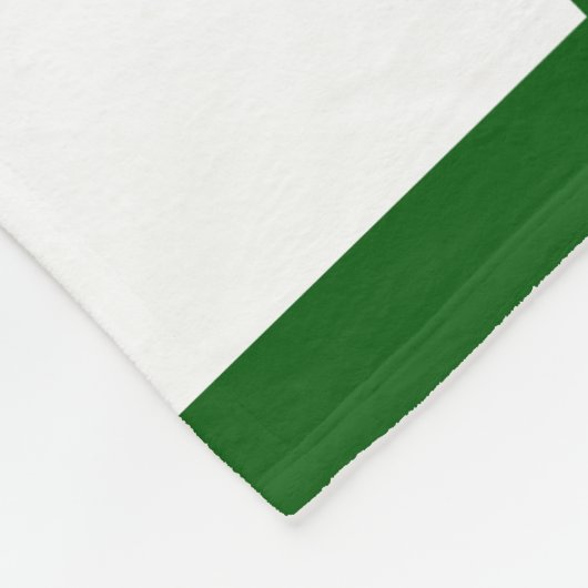 クリスマスグリーンとベリーの家族 フリースブランケット (角)