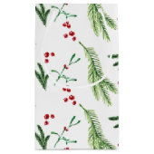 クリスマスグリーンとベリースモール抱き枕 スモールペーパーバッグ (裏面)