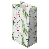 クリスマスグリーンとベリースモール抱き枕 スモールペーパーバッグ (裏面アングル)