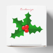 クリスマスグリーンと赤いホリーサンダー_コーブ フェイバーボックス (上部)