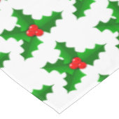 クリスマスグリーンと赤い柊のサンダー_コーブ テーブルクロス (アングル)