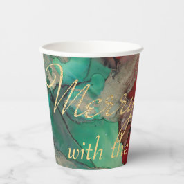 クリスマスグリーンと赤 紙コップ