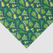 クリスマスグリーンと金ゴールドツリーティッシュペーパー 薄葉紙 (詳細)