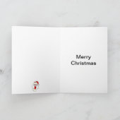 クリスマスグリーンに秘密のサンタ シーズンカード (内部)