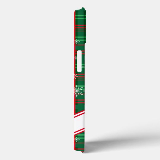 クリスマスグリーンのプレパーソナライズされたイドのスクリプト名 Case-Mate iPhoneケース (裏面 / 右)