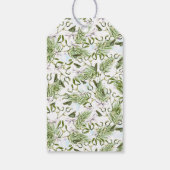 クリスマスグリーンの冬の葉 ギフトタグ (裏面)