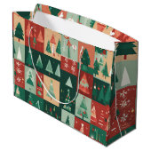 クリスマスグリーンの木 ラージペーパーバッグ (裏面アングル)