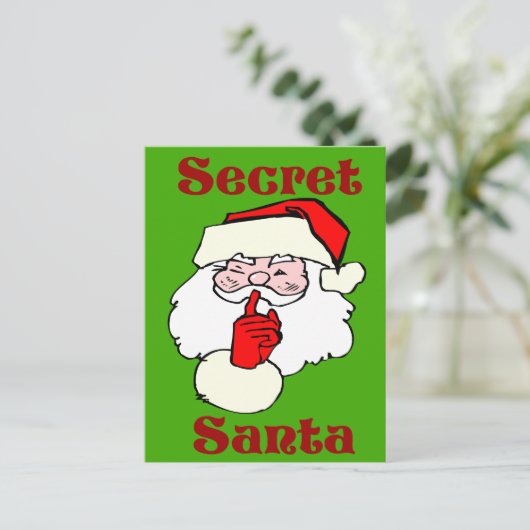 クリスマスグリーンの秘密のサンタ シーズンポストカード (スタンド正面)