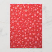 クリスマスグリーンの葉エレガントな結婚式の詳細 エンクロージャーカード (裏面)