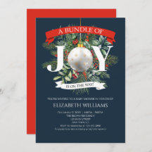 クリスマスグリーンの赤ちゃんシャワーのバンドル