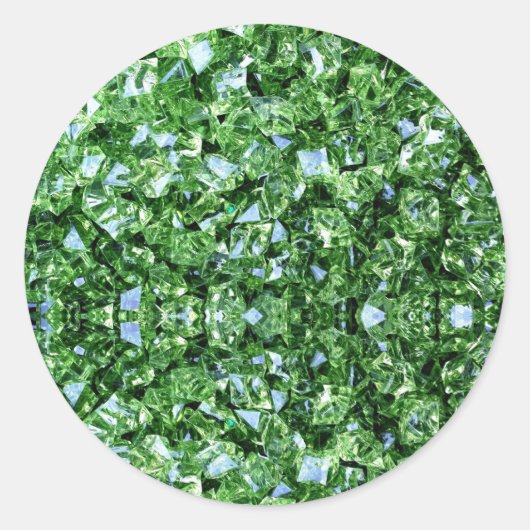 クリスマスグリーンの輝く休日 ラウンドシール (正面)