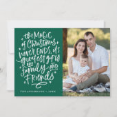 クリスマスグリーンの魔法 シーズンカード (正面)