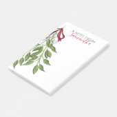 クリスマスグリーンエレガントリーホリデーカワイイカスタムー ポストイット (アングル)