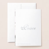 クリスマスグリーンオーナメントボールゴールドフォイルカード 箔カード (裏面封筒付き)