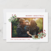 クリスマスグリーンカスタムリーの写真 シーズンカード (正面)