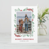 クリスマスグリーンカスタムリー写真家名 シーズンカード (スタンド正面)