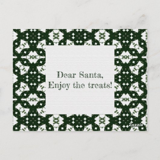 クリスマスグリーンガーランド ポストカード (裏面)