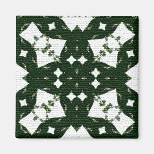 クリスマスグリーンガーランド マグネット (正面)