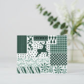 クリスマスグリーンキルト シーズンポストカード (スタンド正面)