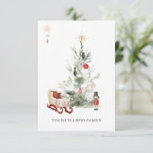 クリスマスグリーンクラッカーのフラットカード (スタンド正面)