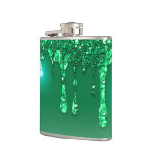 クリスマスグリーングリッター大人靴下スタッファー フラスク (左)