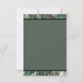 クリスマスグリーンサンキューカード サンキューカード (裏面)