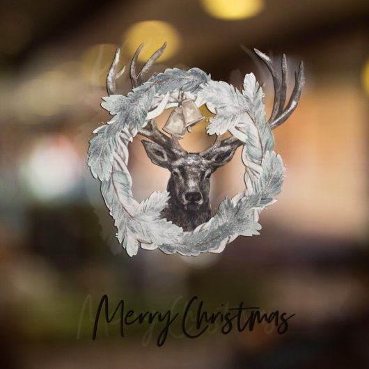 クリスマスグリーンツリー |メリークリスマス ウィンドウサイン