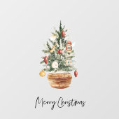 クリスマスグリーンツリー |メリークリスマス ウィンドウサイン (シート)